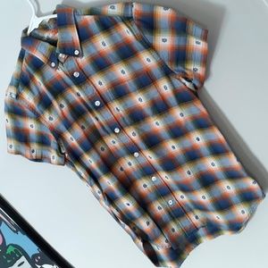 Gap Mens Small Plaid Button Down